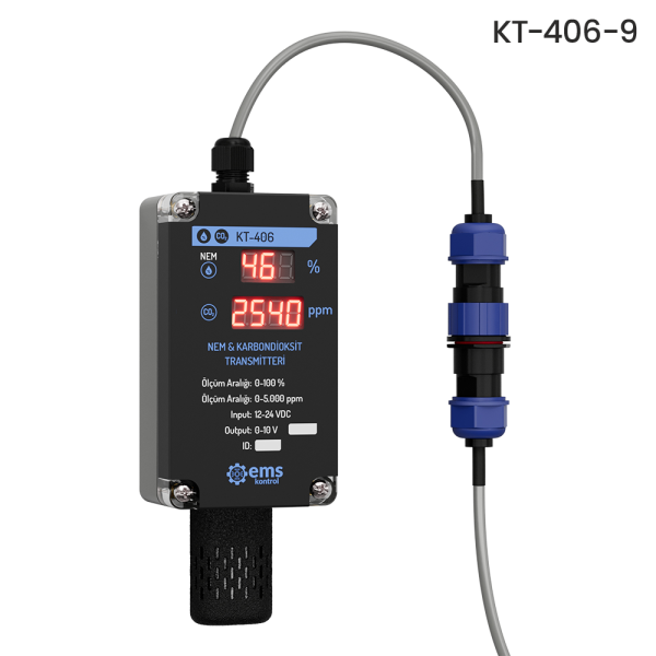 KT-4X6 HUMIDITY & CARBON DIOXIDE TRANSMITTER WITH DISPLAY - Image 3