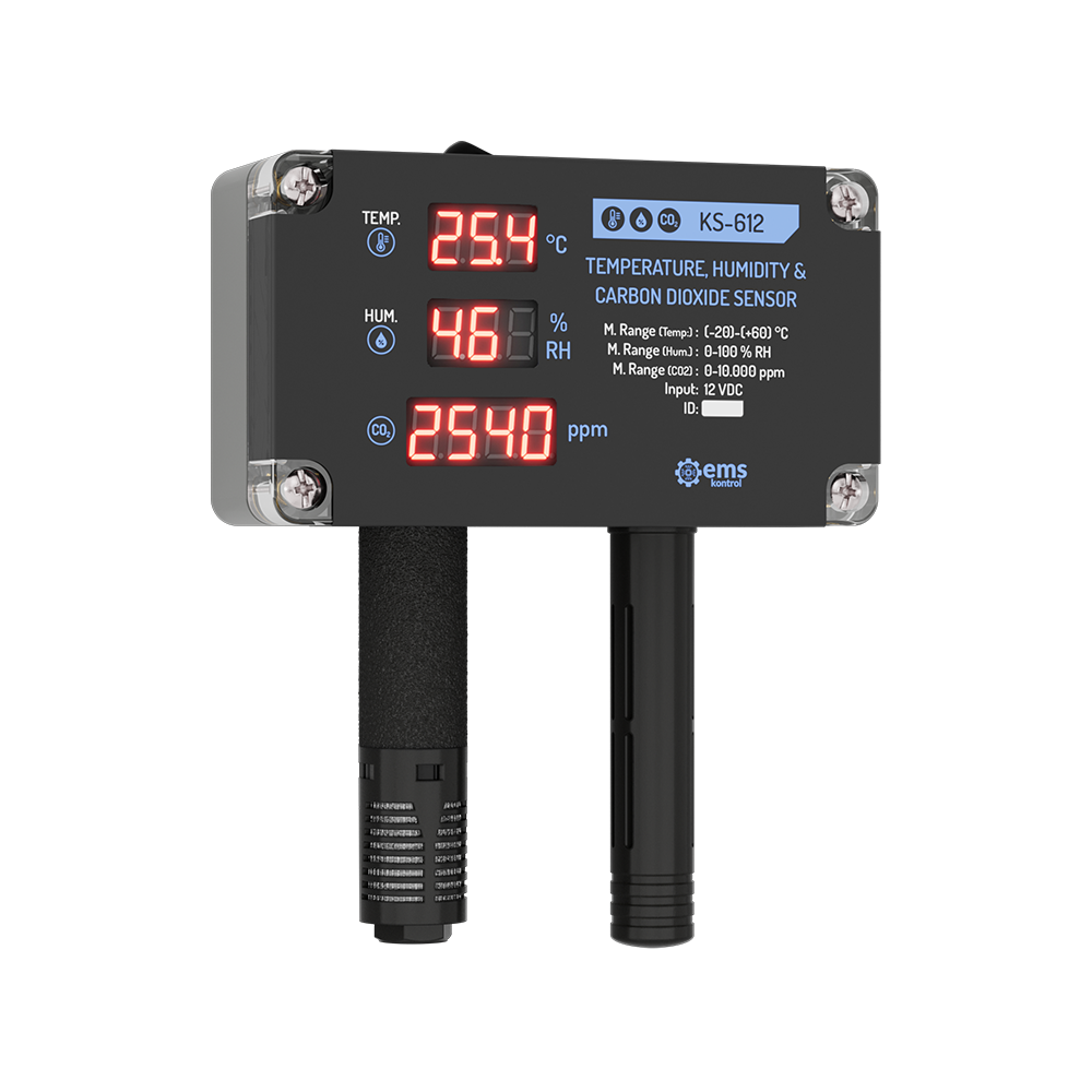 KS-612 PORTABLE TEMPERATURE, HUMIDITY & CARBON DIOXIDE SENSOR